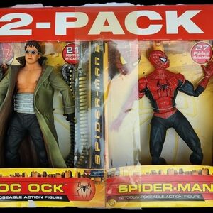 Spiderman and Doc Ock  12" action figures double pack Spiderman 2 tentacles